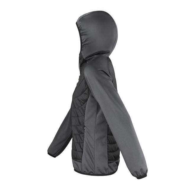 Black-Charcoal - Side - Spiro Womens-Ladies Zero Gravity Jacket