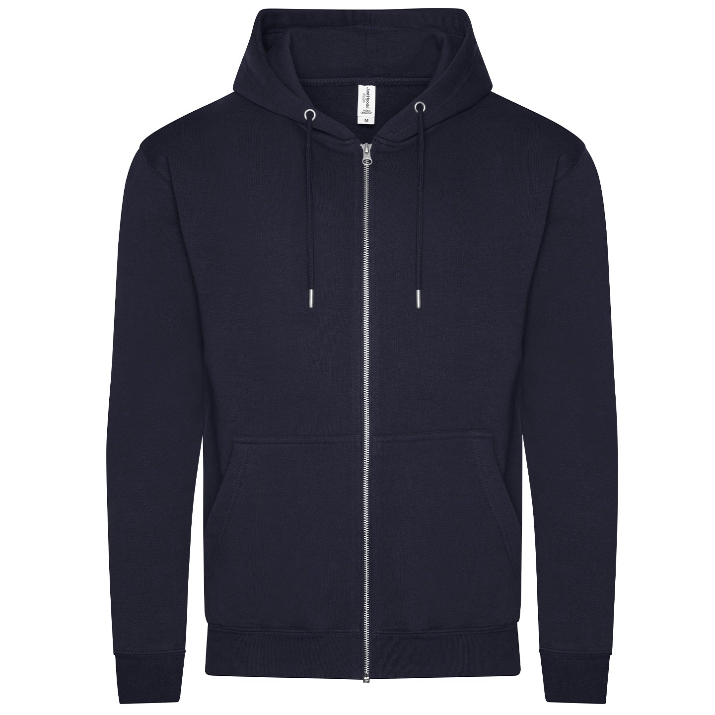 French Navy - Front - Awdis Unisex Adult Organic Hoodie
