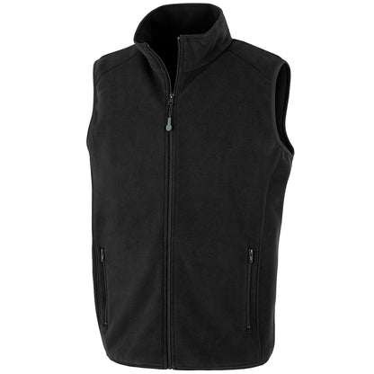 Black - Front - Result Genuine Recycled Mens Polarthermic Fleece Body Warmer