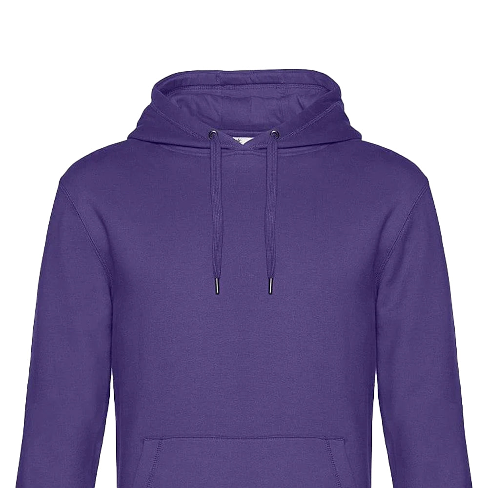 Radiant Purple - Back - B&C Mens King Hoodie