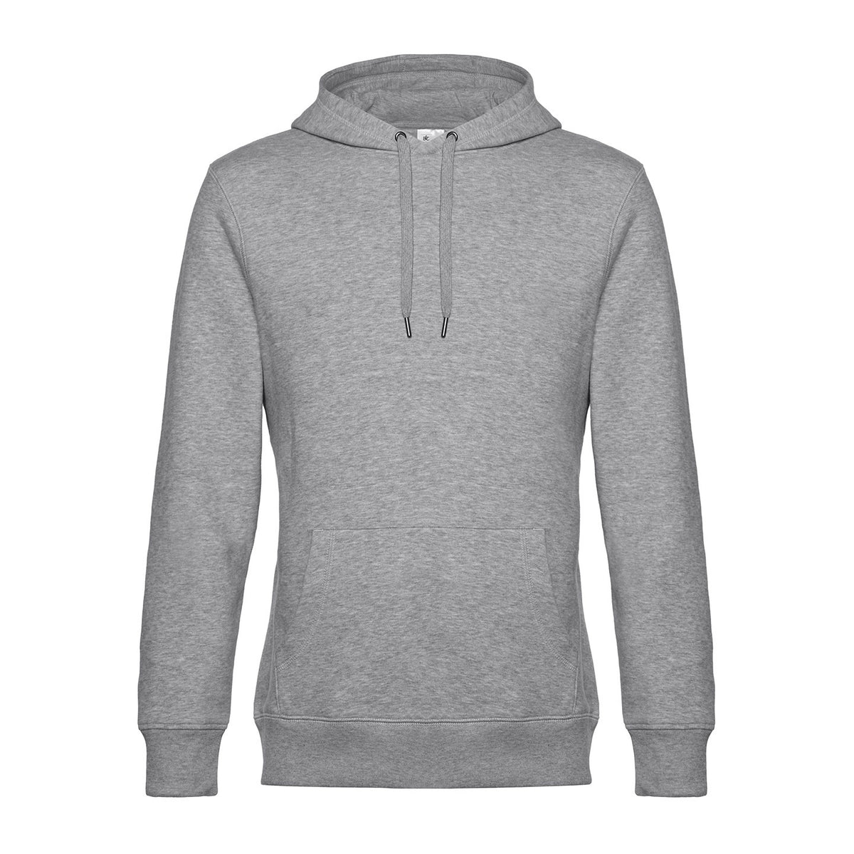 Heather Grey - Front - B&C Mens King Hoodie