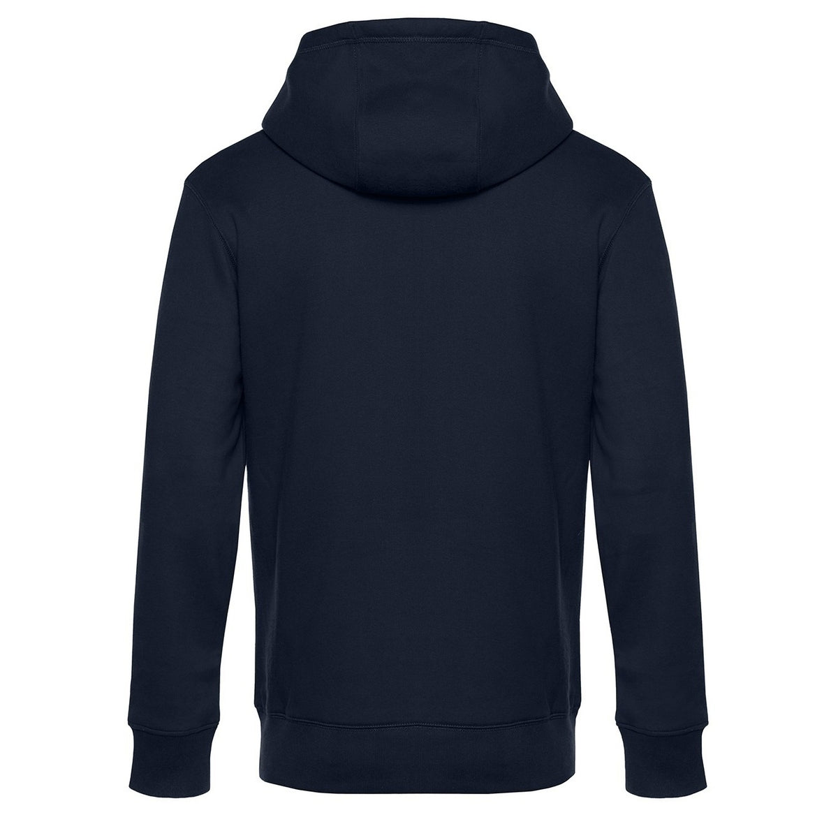 Navy - Back - B&C Mens King Hoodie