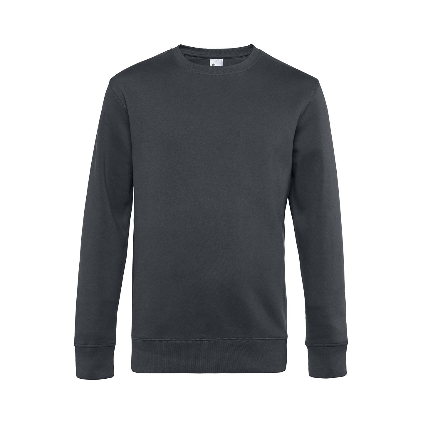 Asphalt - Front - B&C Mens King Sweatshirt