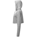Heather Grey - Pack Shot - TriDri Womens-Ladies Heather Cropped Long-Sleeved T-Shirt