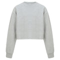 Heather Grey - Front - SF Minni Girls Heather Slounge Sweatshirt