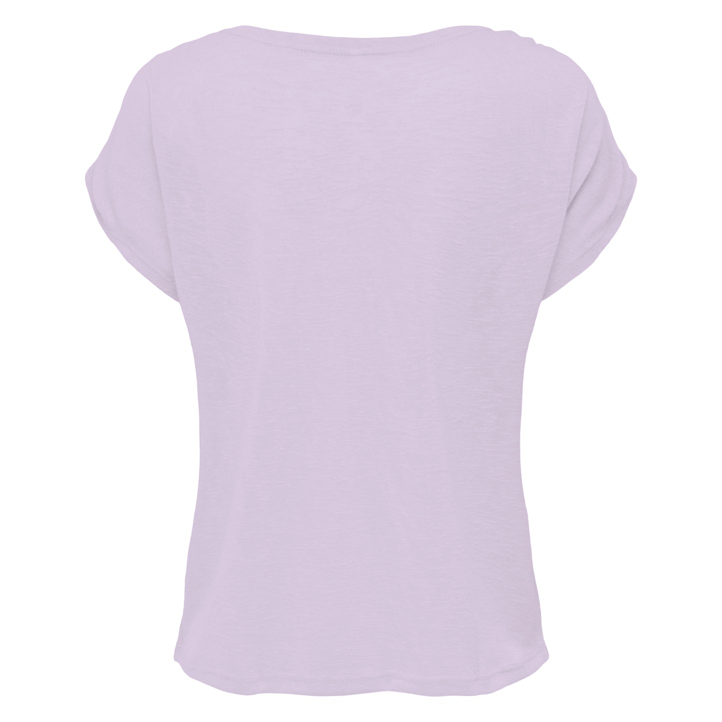 Lilac - Back - Build Your Brand Womens-Ladies Long Slub T-Shirt