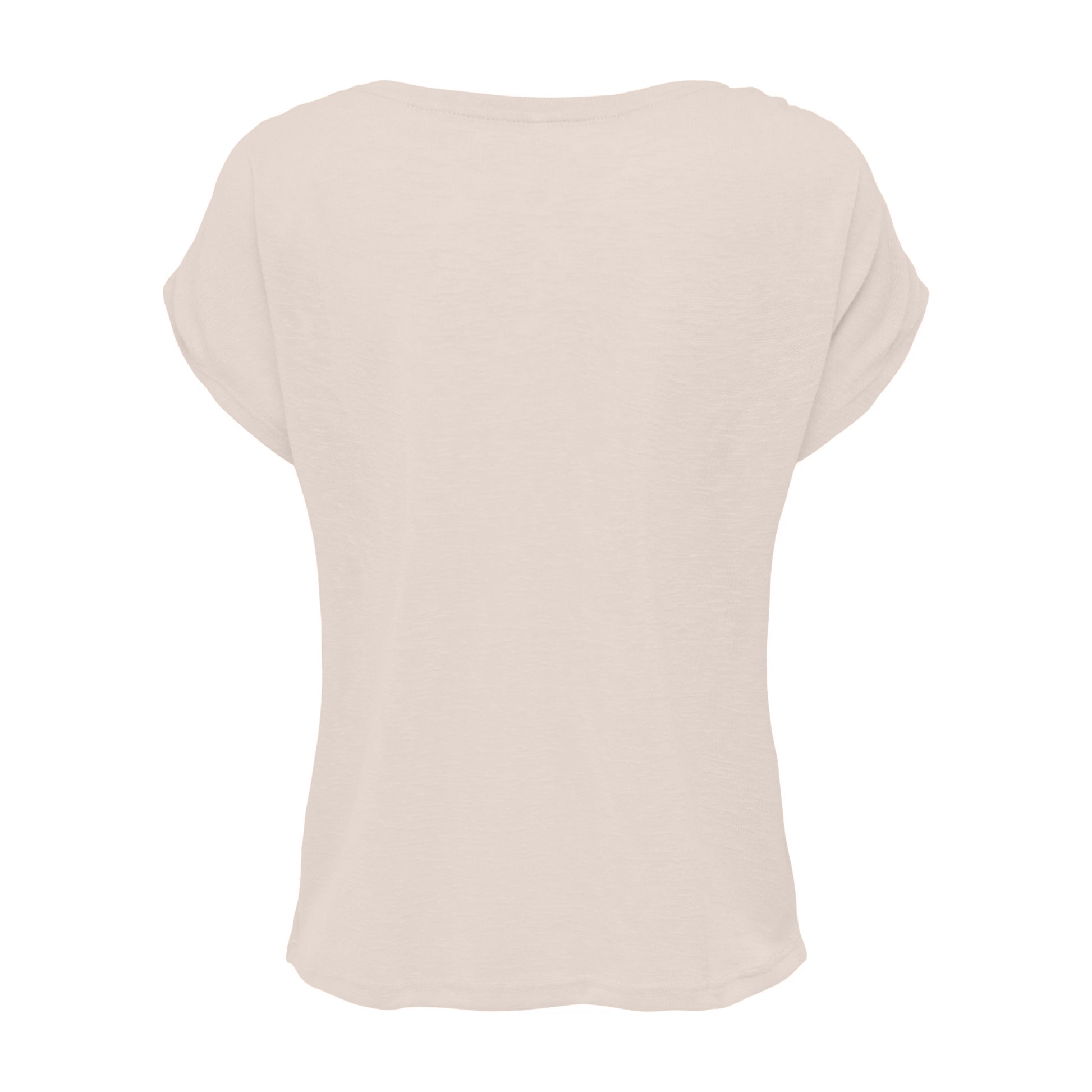 Pink - Back - Build Your Brand Womens-Ladies Long Slub T-Shirt