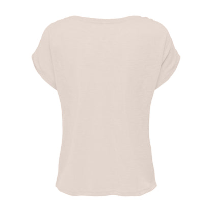 Pink - Back - Build Your Brand Womens-Ladies Long Slub T-Shirt