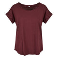 Cherry - Front - Build Your Brand Womens-Ladies Long Slub T-Shirt