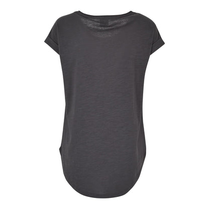 Dark Shadow - Back - Build Your Brand Womens-Ladies Long Slub T-Shirt