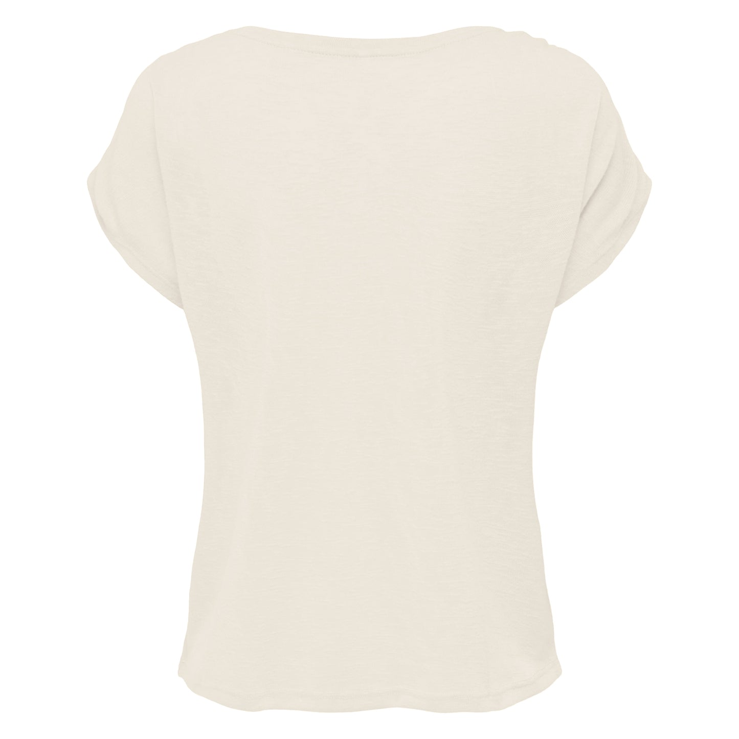 White Sand - Back - Build Your Brand Womens-Ladies Long Slub T-Shirt