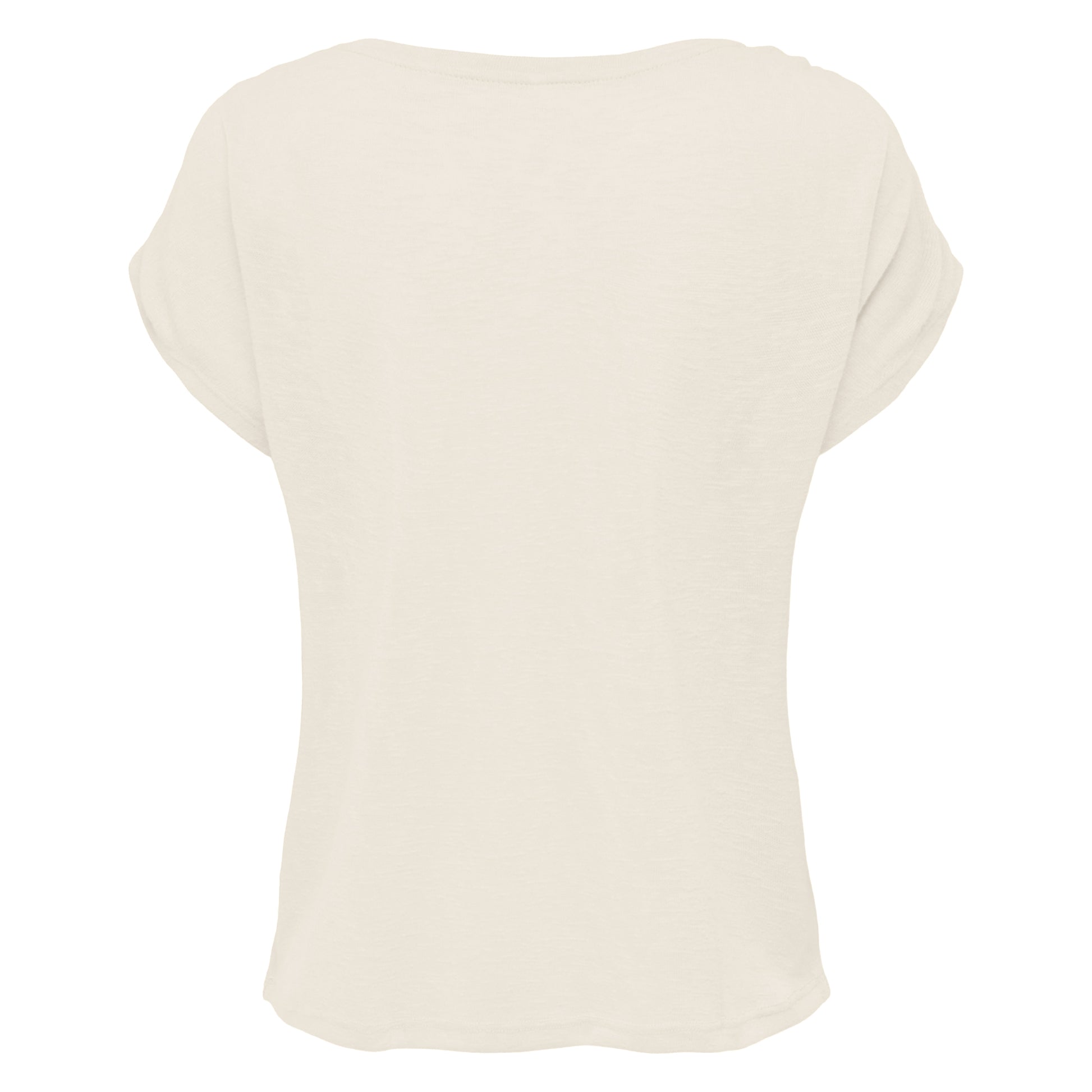 White Sand - Back - Build Your Brand Womens-Ladies Long Slub T-Shirt