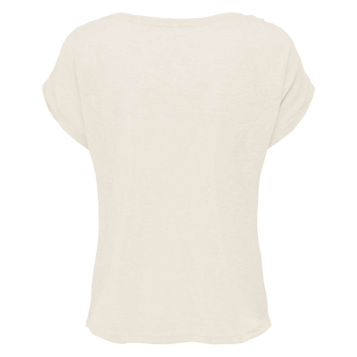 White Sand - Back - Build Your Brand Womens-Ladies Long Slub T-Shirt