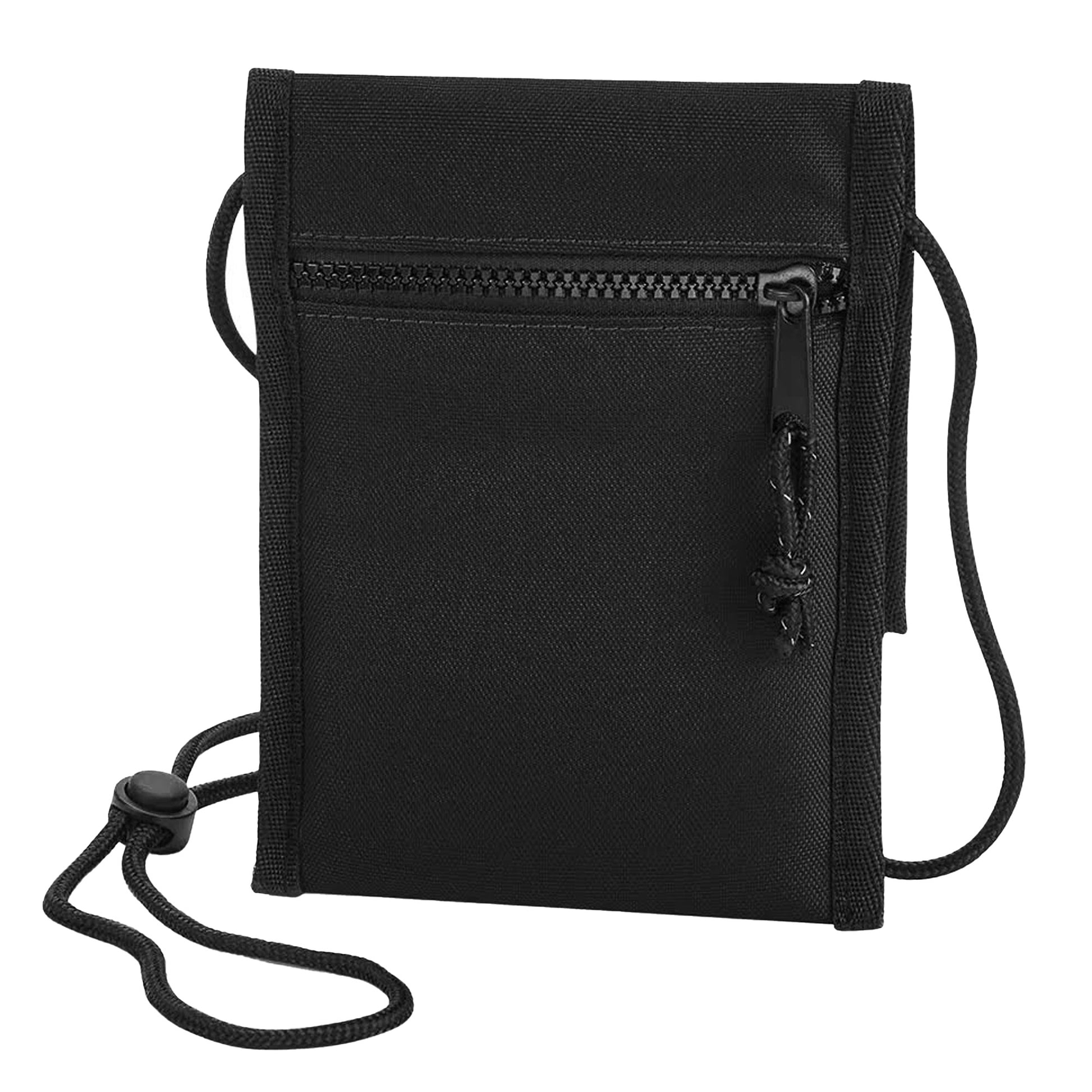 Black - Back - Bagbase Unisex Adult Recycled Crossbody Bag