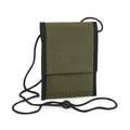 Military Green - Front - Bagbase Unisex Adult Recycled Crossbody Bag
