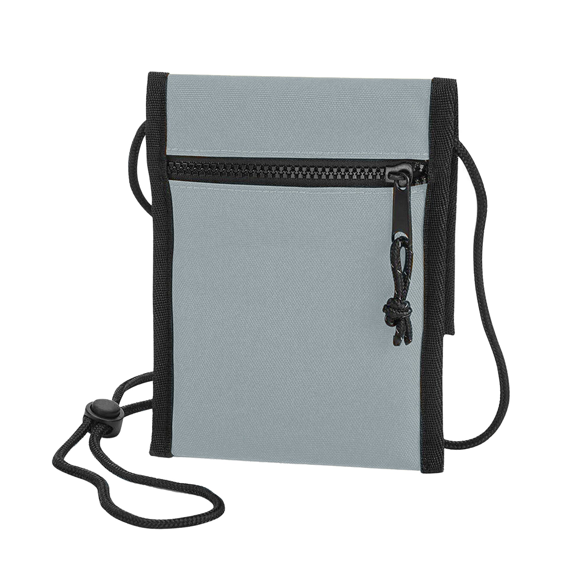 Grey - Back - Bagbase Unisex Adult Recycled Crossbody Bag