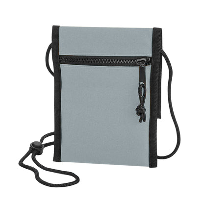 Grey - Back - Bagbase Unisex Adult Recycled Crossbody Bag