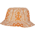 Orange - Back - Flexfit Unisex Adult Bandana Printed Bucket Hat