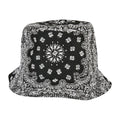 Black - Front - Flexfit Unisex Adult Bandana Printed Bucket Hat