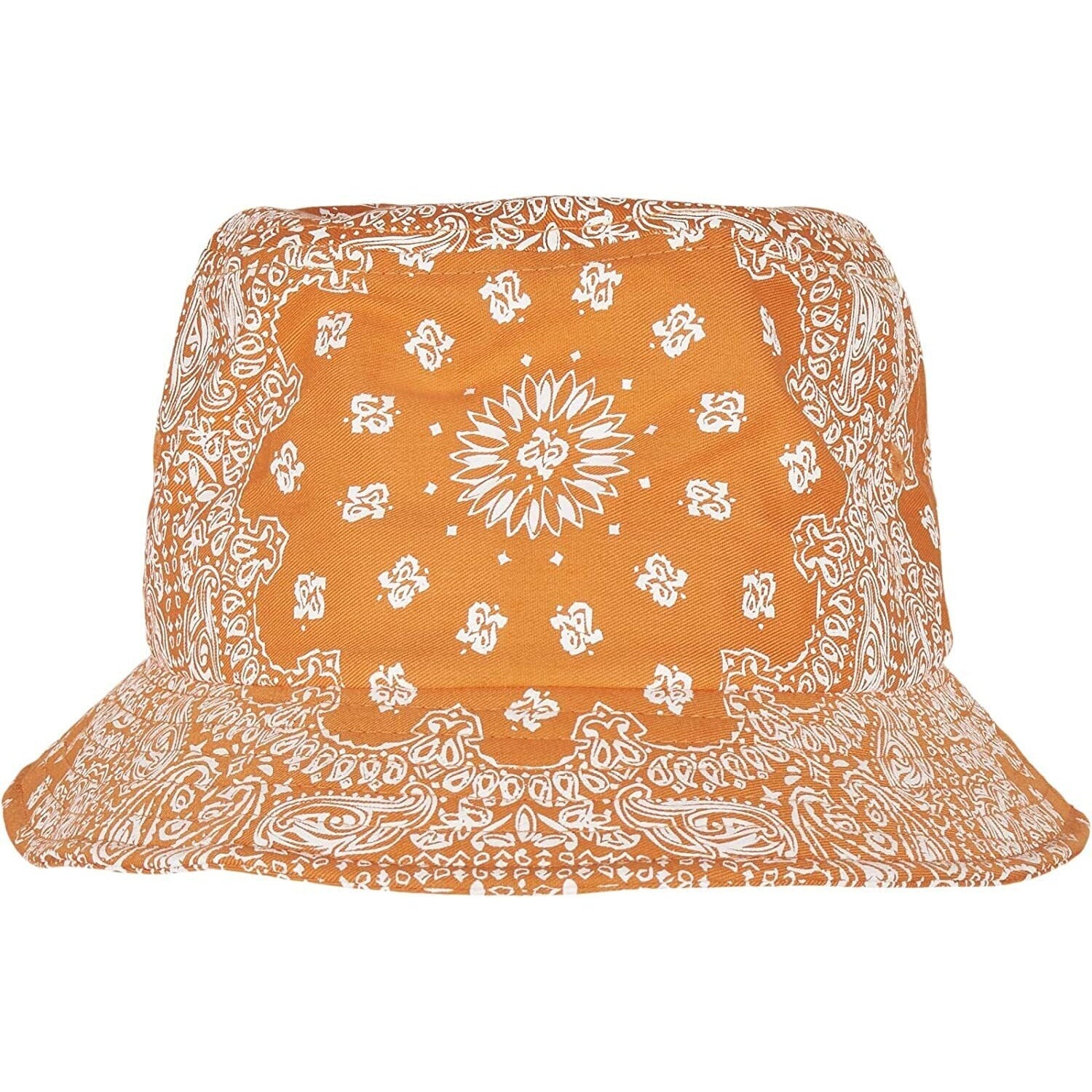 Orange - Front - Flexfit Unisex Adult Bandana Printed Bucket Hat
