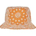 Orange - Front - Flexfit Unisex Adult Bandana Printed Bucket Hat