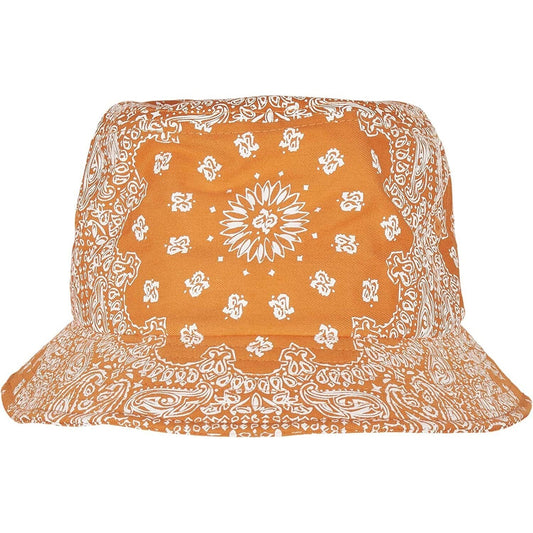 Orange - Front - Flexfit Unisex Adult Bandana Printed Bucket Hat