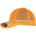 Neon Orange - Side - Flexfit Unisex Adult 360 Omnimesh Mesh Cap