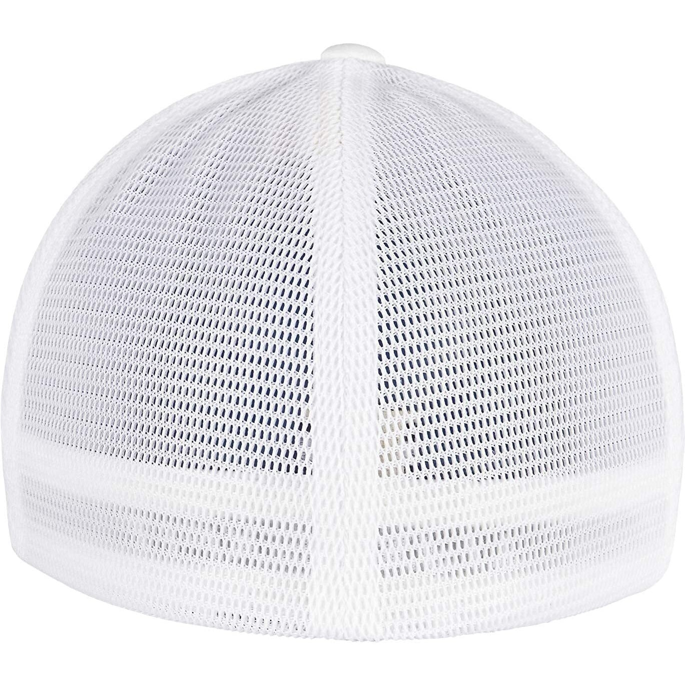 White - Back - Flexfit Unisex Adult 360 Omnimesh Mesh Cap