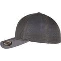 Charcoal - Side - Flexfit Unisex Adult 360 Omnimesh Mesh Cap