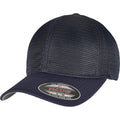 Navy - Front - Flexfit Unisex Adult 360 Omnimesh Mesh Cap