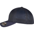 Navy - Side - Flexfit Unisex Adult 360 Omnimesh Mesh Cap