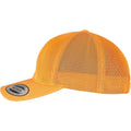 Neon Orange - Side - Flexfit Unisex Adult Omnimesh Mesh Cap
