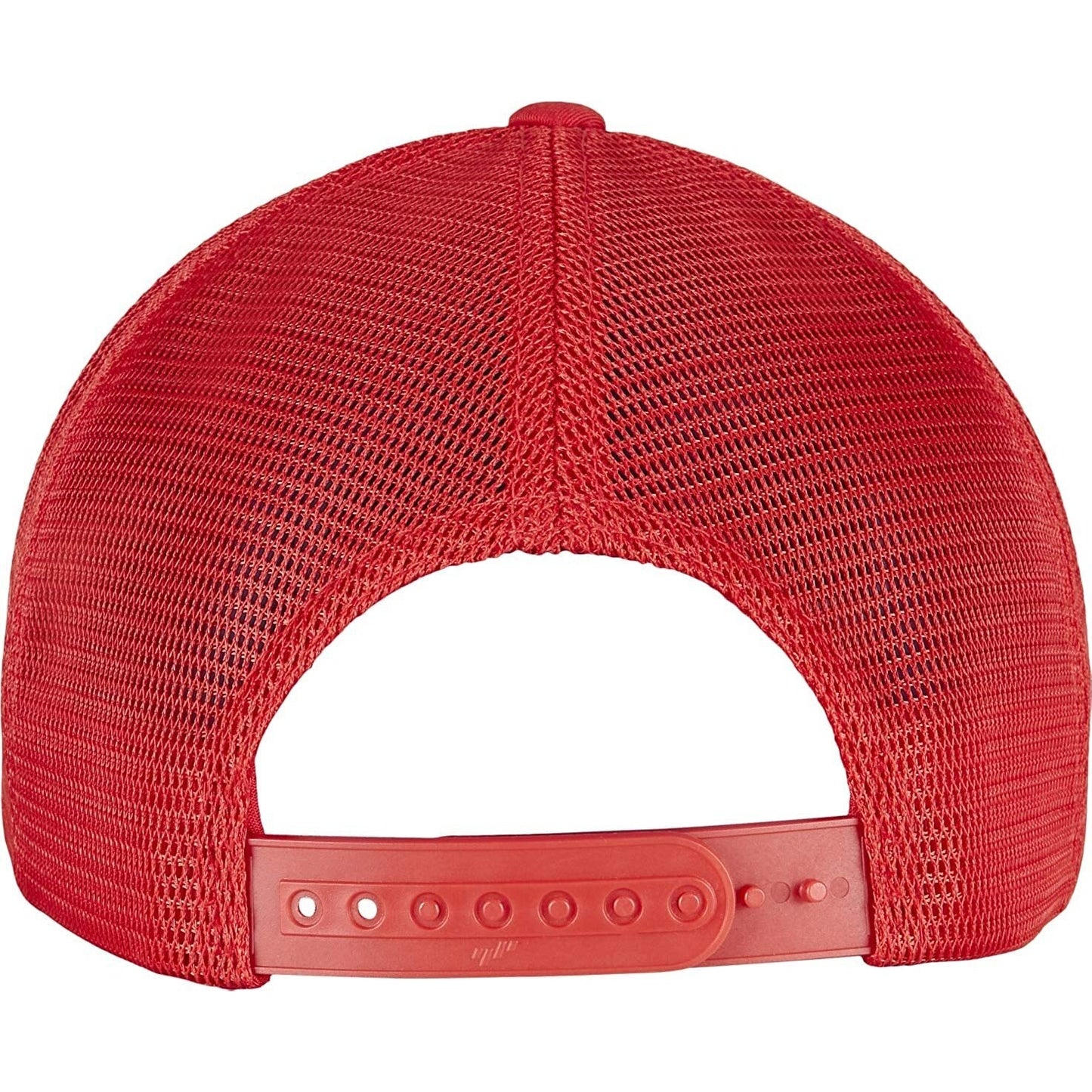 Red - Back - Flexfit Unisex Adult Omnimesh Mesh Cap