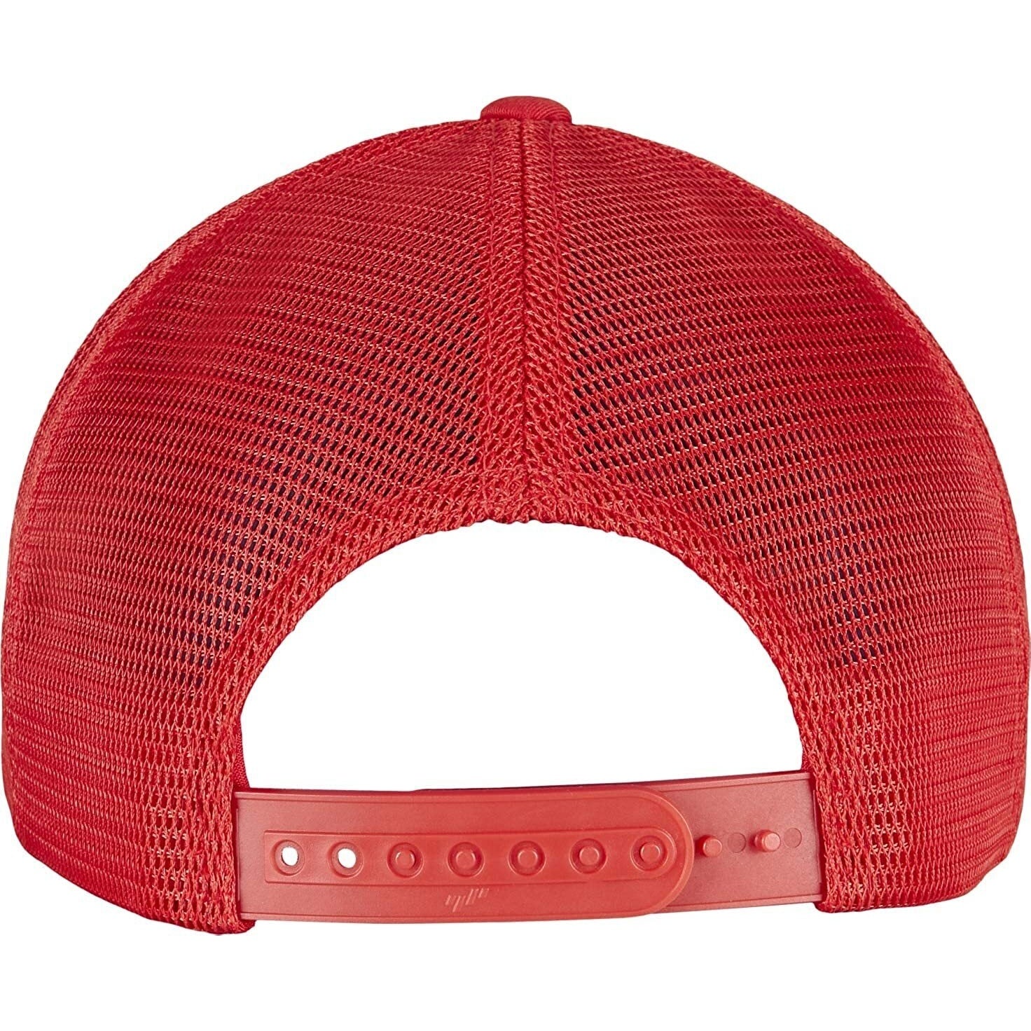 Red - Back - Flexfit Unisex Adult Omnimesh Mesh Cap