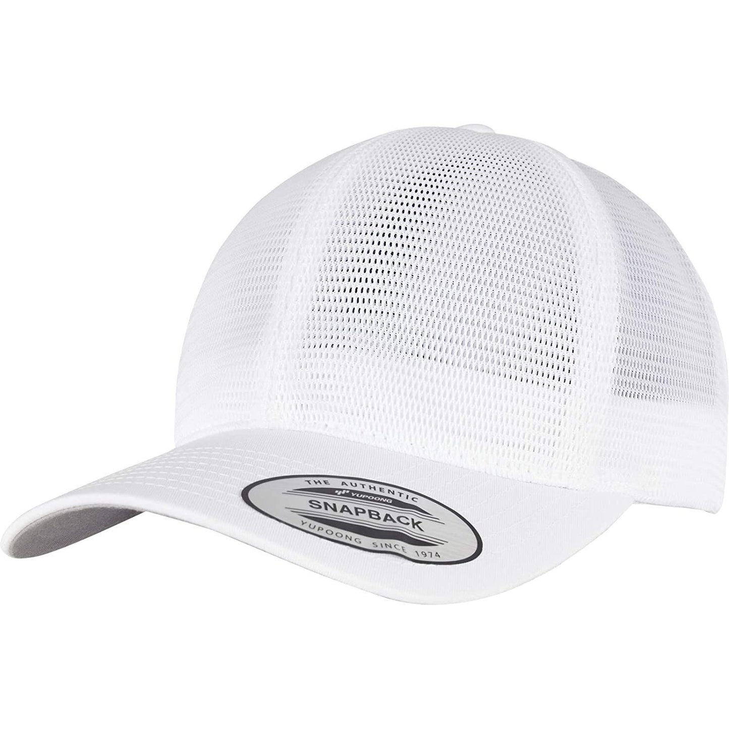 White - Front - Flexfit Unisex Adult Omnimesh Mesh Cap