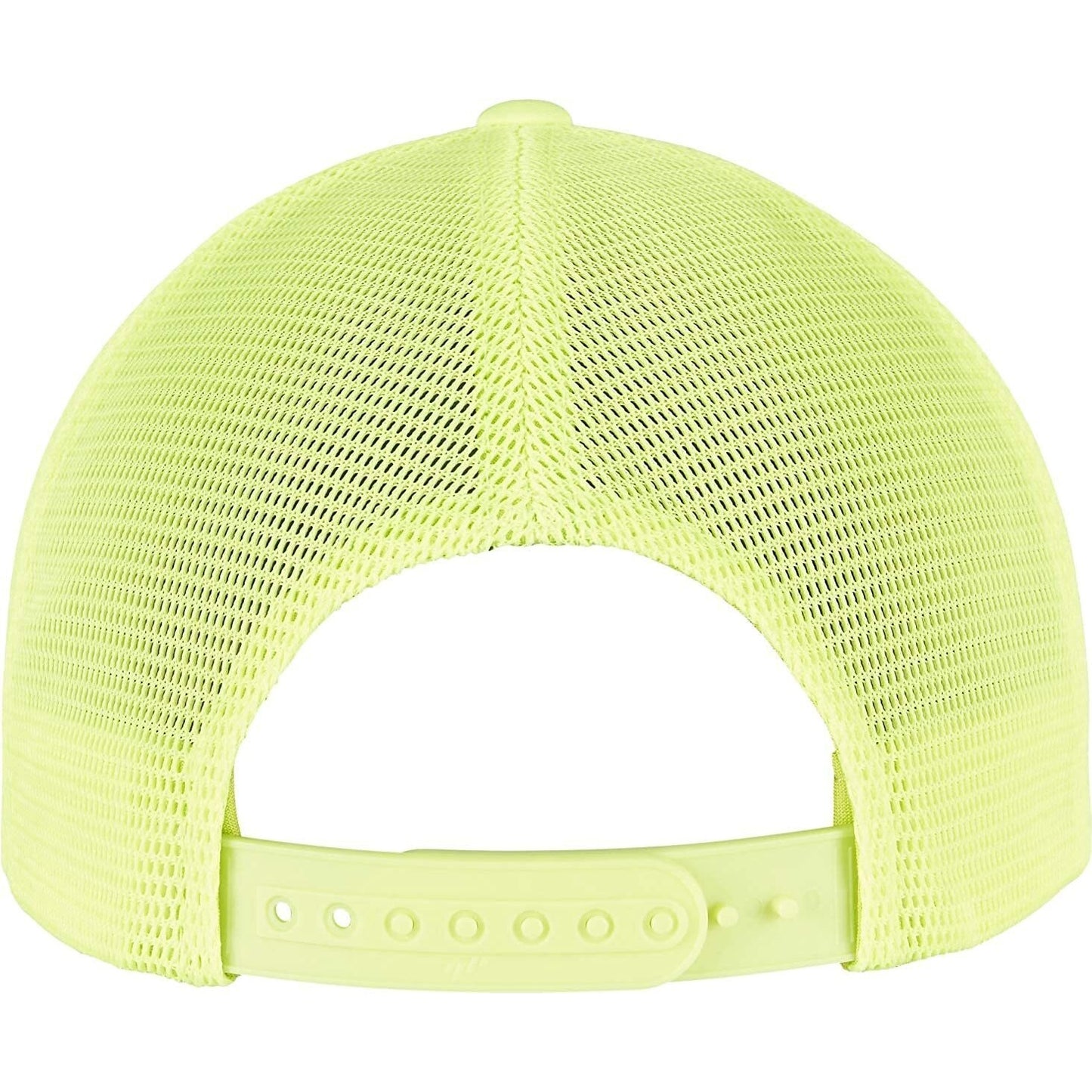 Neon Yellow - Back - Flexfit Unisex Adult Omnimesh Mesh Cap