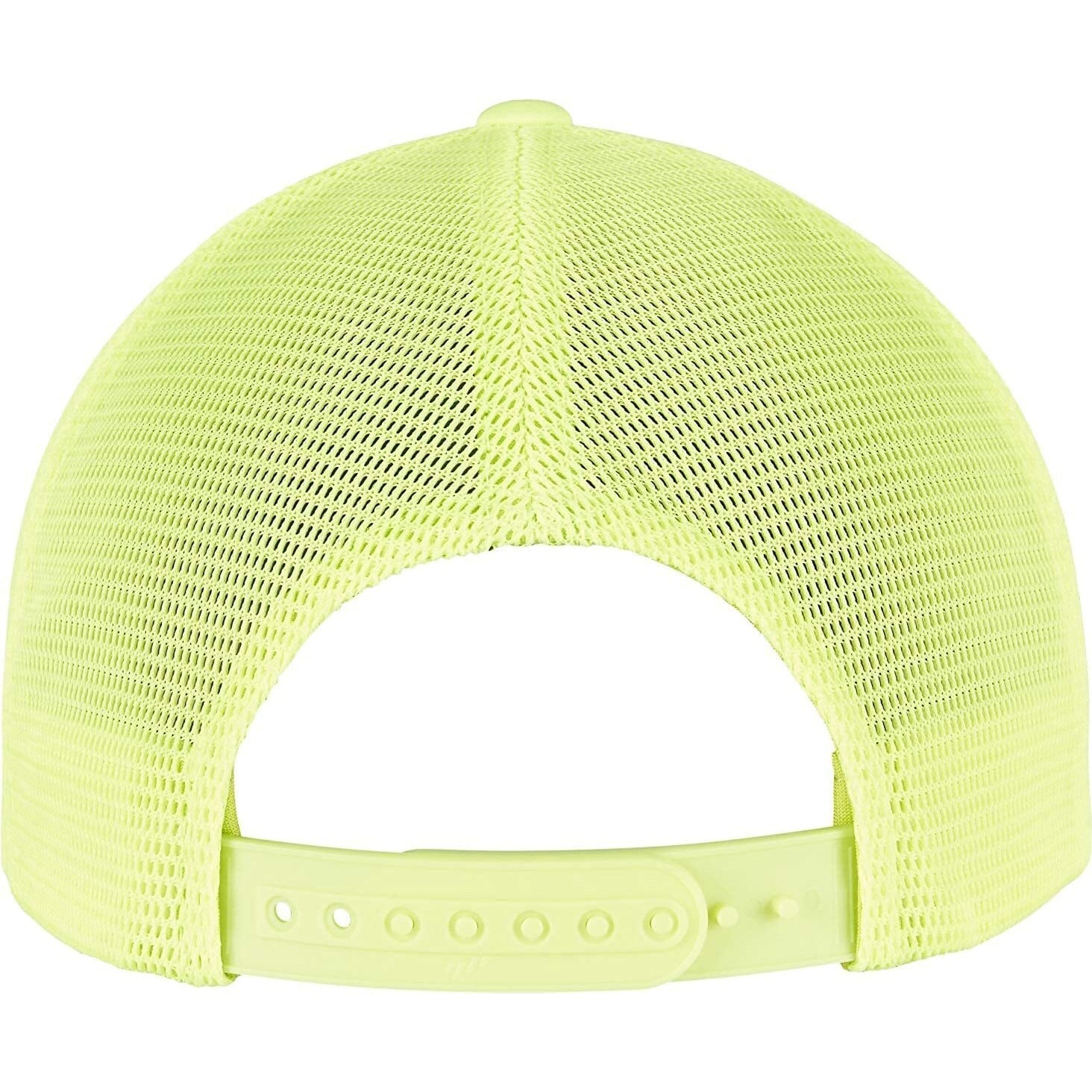 Neon Yellow - Back - Flexfit Unisex Adult Omnimesh Mesh Cap