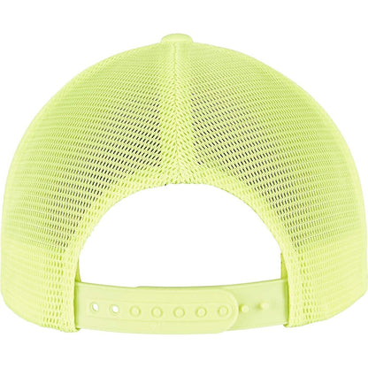 Neon Yellow - Back - Flexfit Unisex Adult Omnimesh Mesh Cap