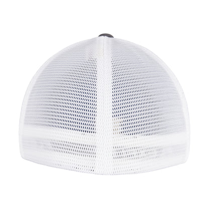 Charcoal-White - Back - Flexfit Unisex Adult 360 Omnimesh Mesh Two Tone Cap