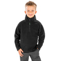 Black - Side - Result Genuine Recycled Childrens-Kids Junior Microfleece Top