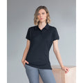 Black - Back - Henbury Unisex Adult Polo Shirt