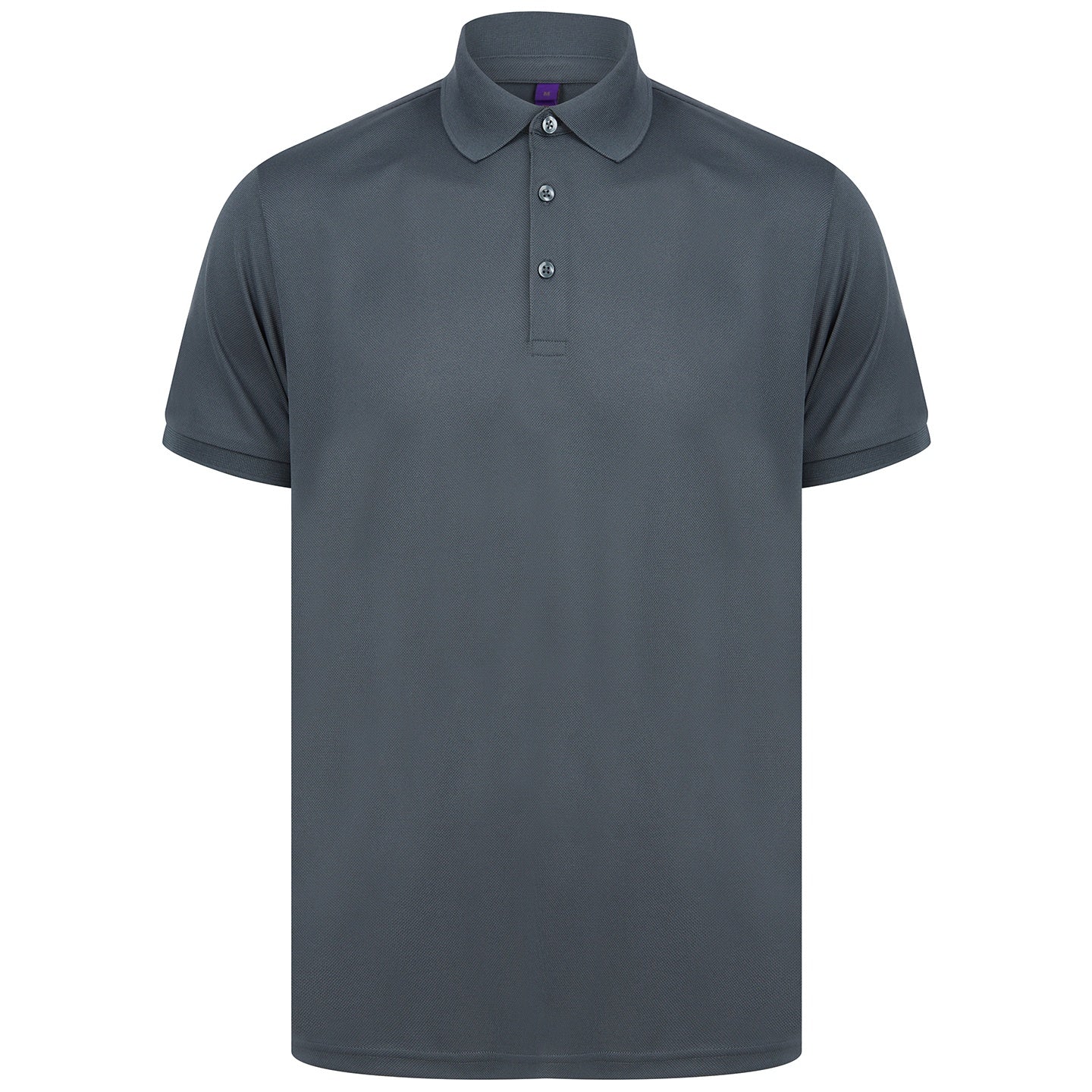 Charcoal - Front - Henbury Unisex Adult Polo Shirt