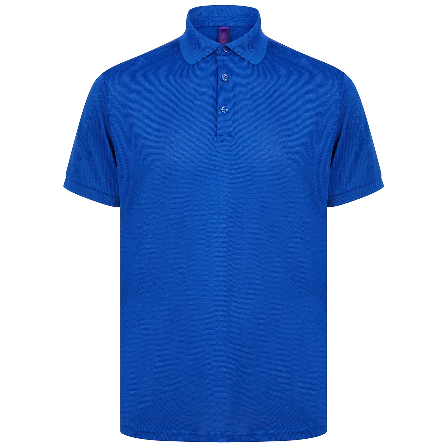 Royal Blue - Front - Henbury Unisex Adult Polo Shirt