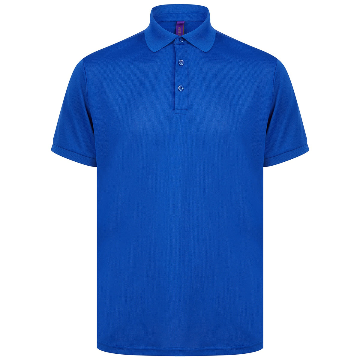 Royal Blue - Front - Henbury Unisex Adult Polo Shirt