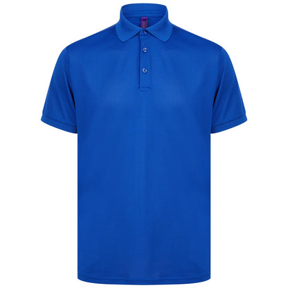 Royal Blue - Front - Henbury Unisex Adult Polo Shirt