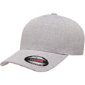 Silver Melange - Front - Flexfit Unisex Adult Heatherlight Cap