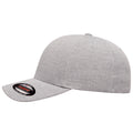 Silver Melange - Side - Flexfit Unisex Adult Heatherlight Cap
