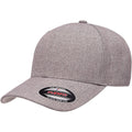 Grey Melange - Front - Flexfit Unisex Adult Heatherlight Cap