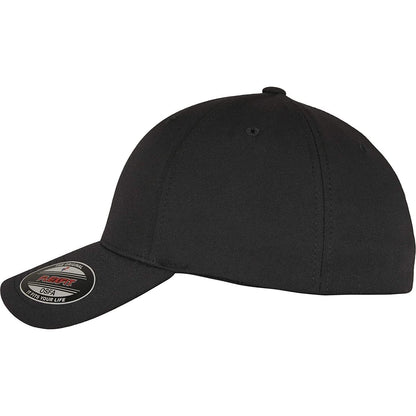 Black - Side - Flexfit Unisex Adult Alpha Shape Baseball Cap