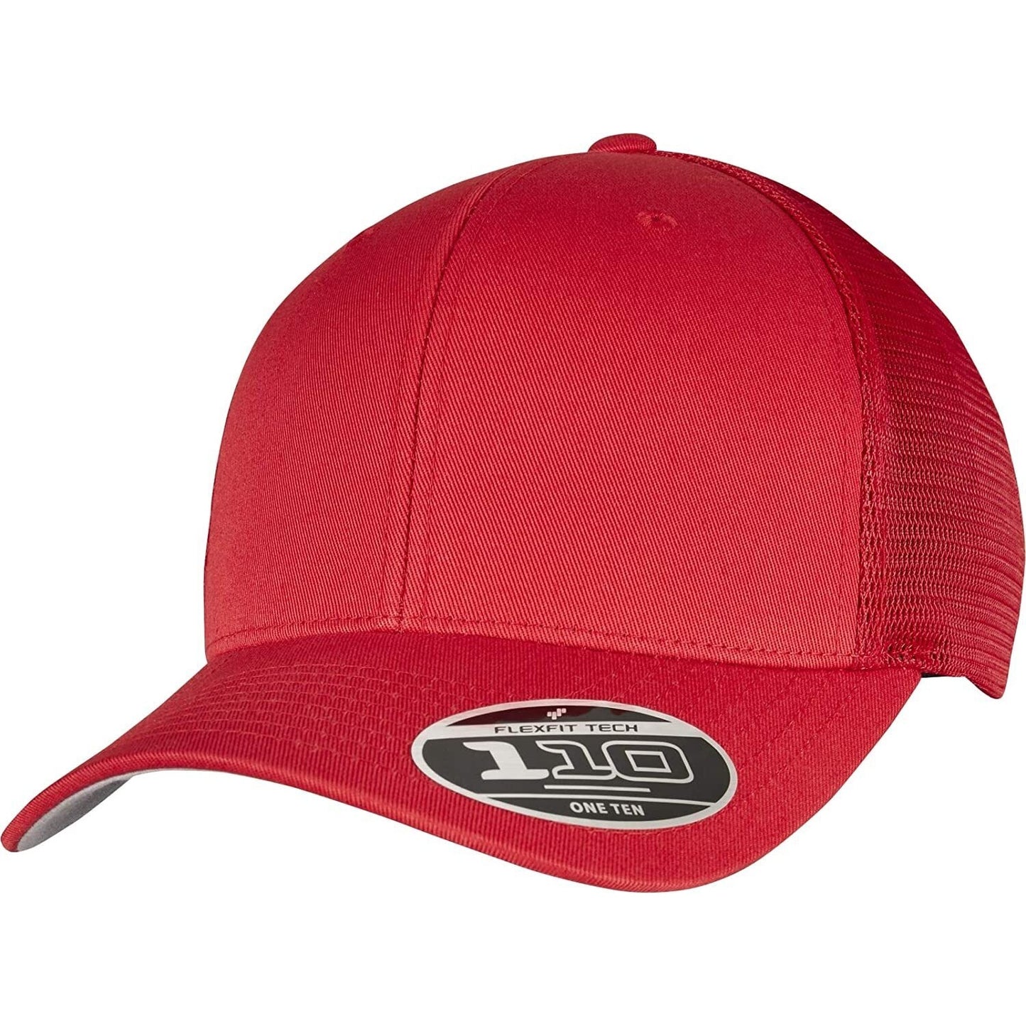 Red - Front - Flexfit Unisex Adult 110 Mesh Trucker Cap